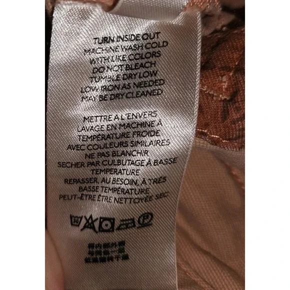 Anthropologie Pilcro The Wanderer Patchwork Low Slung Barrel Pants Size 30 Flaws - Picture 11 of 16